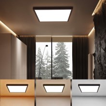 Brilagi - LED Kúpeľňové stropné svietidlo FRAME LED/50W/230V 3000/4000/6000K IP44 čierna