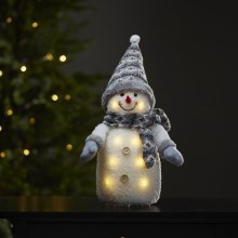 Eglo - LED Vianočná dekorácia 8xLED/0,06W/3xAA šedá