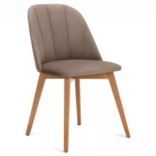 Jedálenská stolička RIFO 86x48 cm béžová/svetlý dub