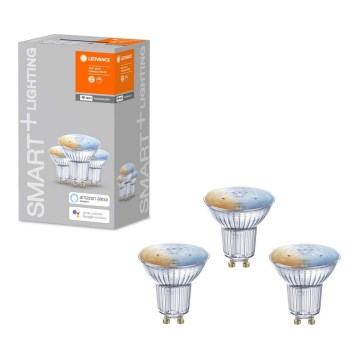 SADA 3x LED Stmievateľná žiarovka SMART+ GU10/5W/230V 2700K-6500K Wi-Fi - Ledvance