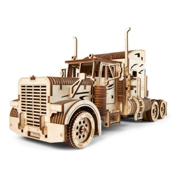 Ugears - 3D drevenené mechanické puzzle Ťahač Heavy Boy