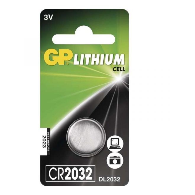 1 ks Líthiová batéria gombíková CR2032 GP 3V/220mAh