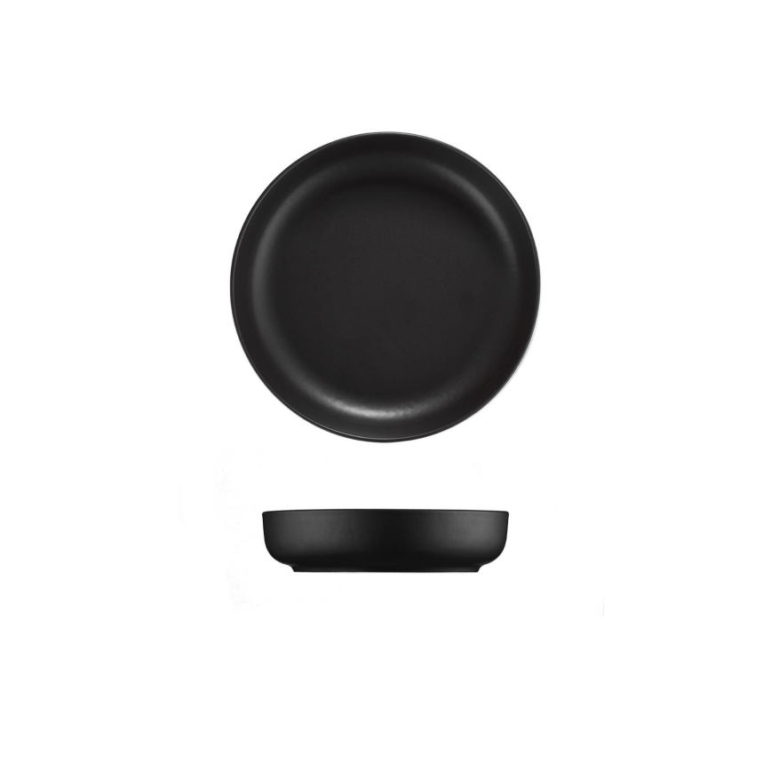 18-dielna jedálenská sada čierna/porcelán