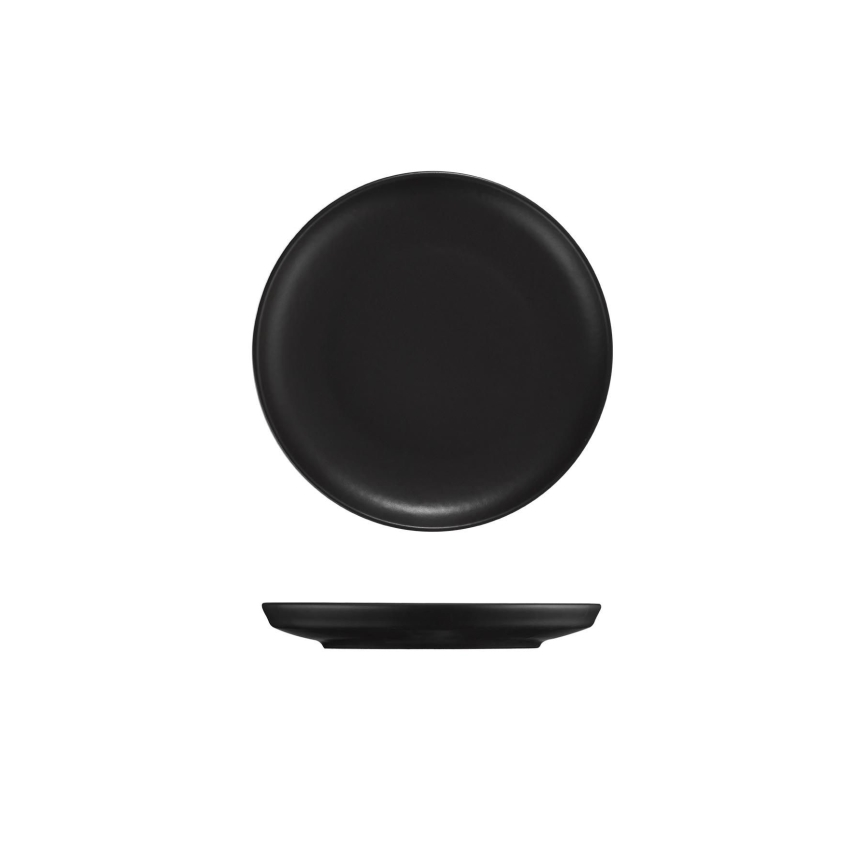 18-dielna jedálenská sada čierna/porcelán