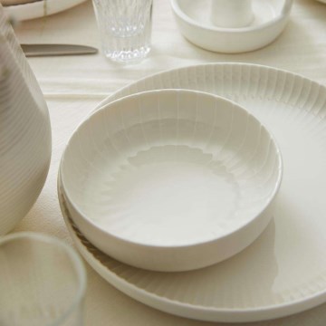 18-dielna jedálenská súprava biela/porcelán
