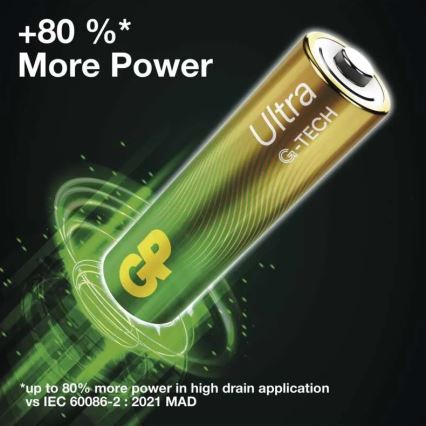 2 ks Alkalická batéria C GP ULTRA 1,5V