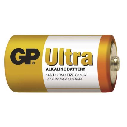 2 ks Alkalická batéria C GP ULTRA 1,5V