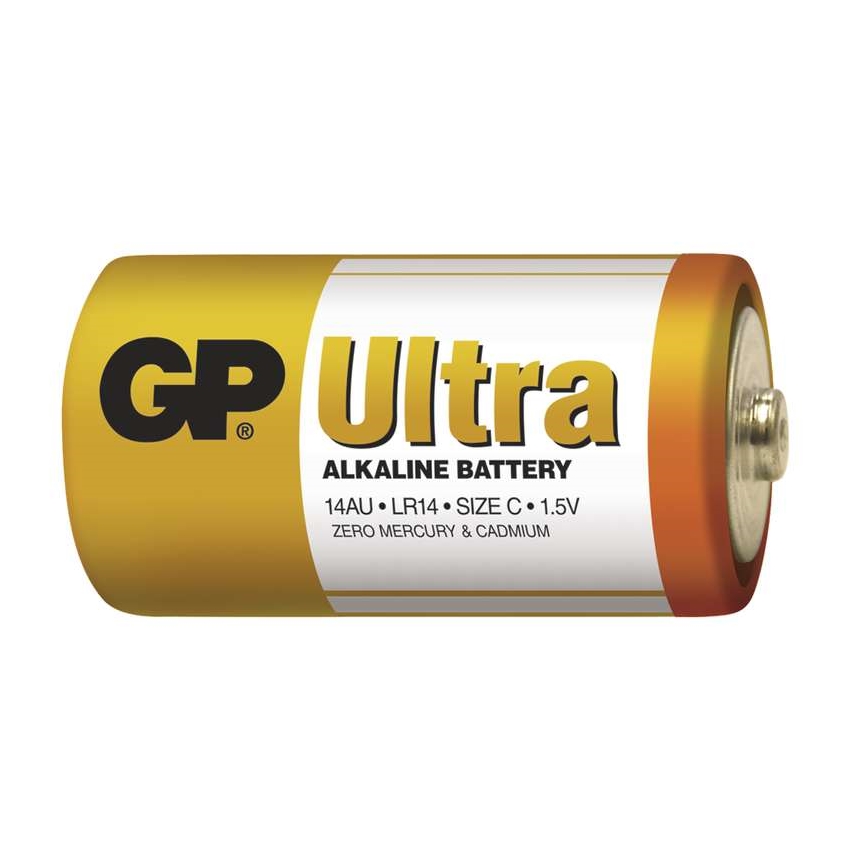 2 ks Alkalická batéria C GP ULTRA 1,5V