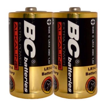 2 ks Alkalická batéria EXTRA POWER C 1,5V