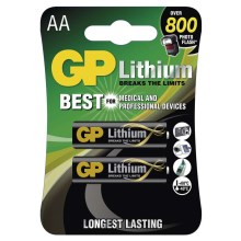 2 ks Lithiová bateria AA GP LITHIUM 1,5V
