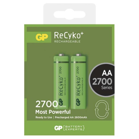 2 ks Nabíjacia batéria AA GP RECYKO+ NiMH/1,2V/2700 mAh