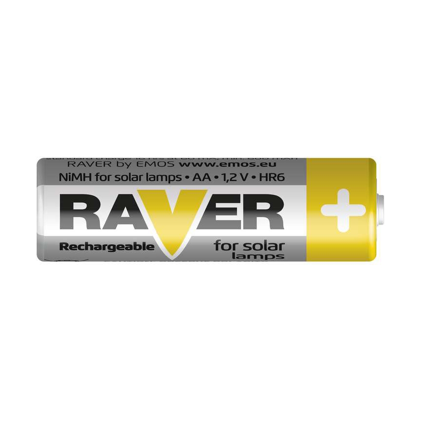 2 ks Nabíjacia batéria AA RAVER NiMH/1,2V/600 mAh