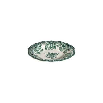 24-dielna jedálenská sada, biela/zelená, porcelán