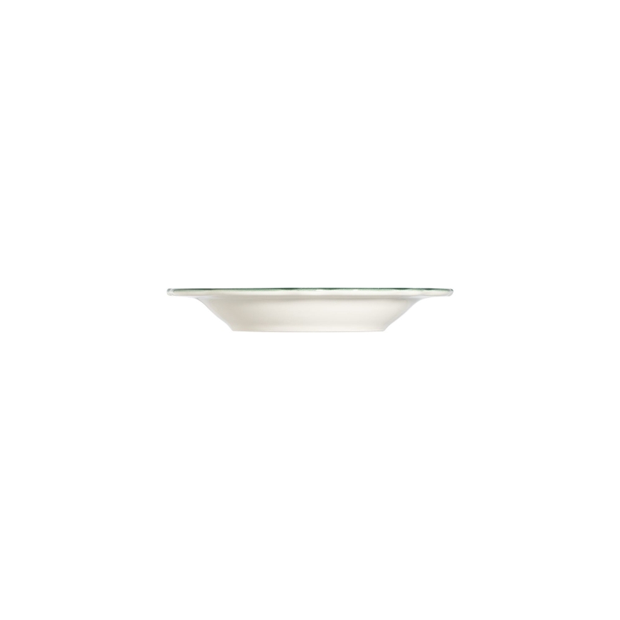 24-dielna jedálenská sada, biela/zelená, porcelán