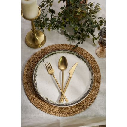 24-dielna jedálenská súprava biela/hnedá/porcelán