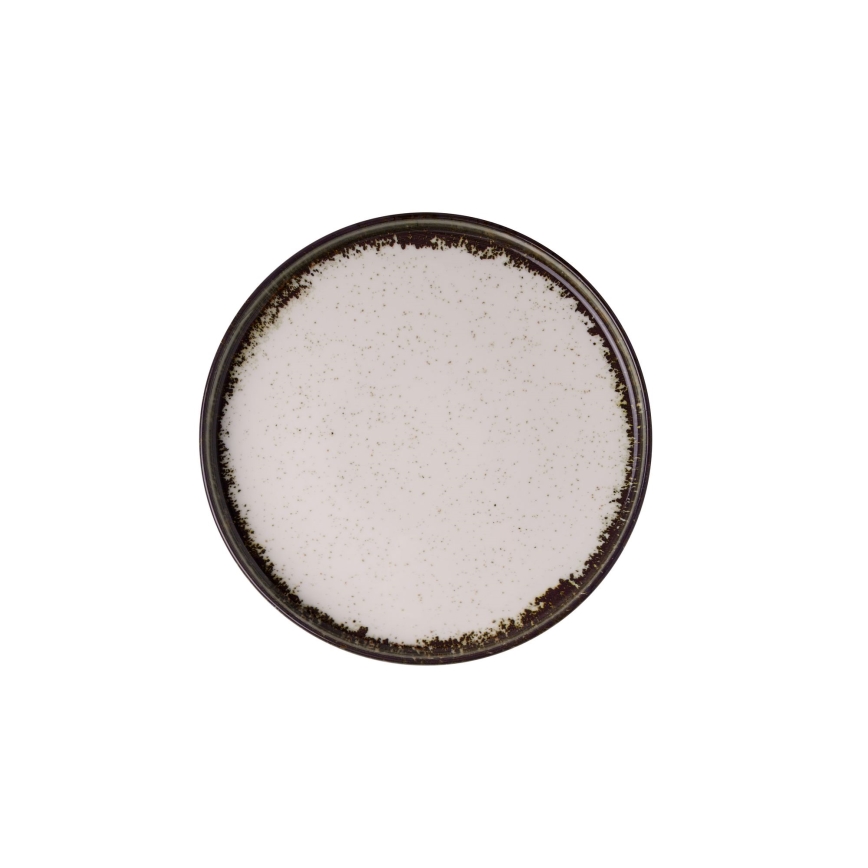 24-dielna jedálenská súprava biela/hnedá/porcelán