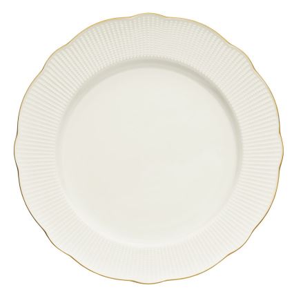 24-dielna jedálenská súprava, biela/zlatá, porcelán