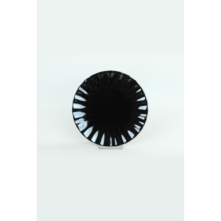 24-dielna jedálenská súprava čierna/kamenina