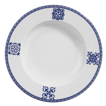 24-dielna jedálenská súprava, modrá, porcelán