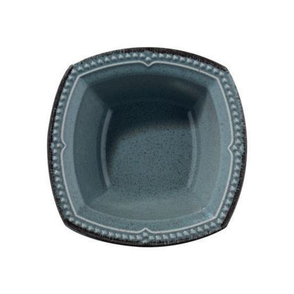 24-dielna jedálenská súprava, modrá/porcelán