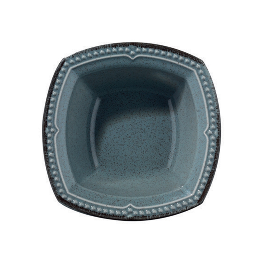 24-dielna jedálenská súprava, modrá/porcelán