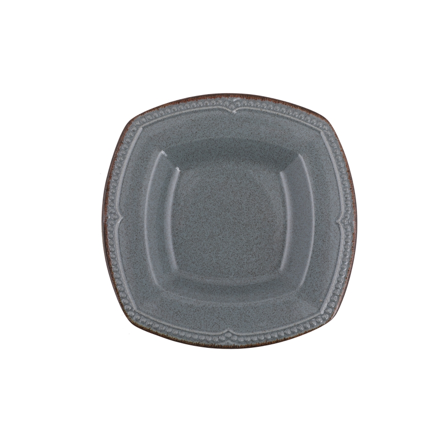 24-dielna jedálenská súprava, modrá/porcelán