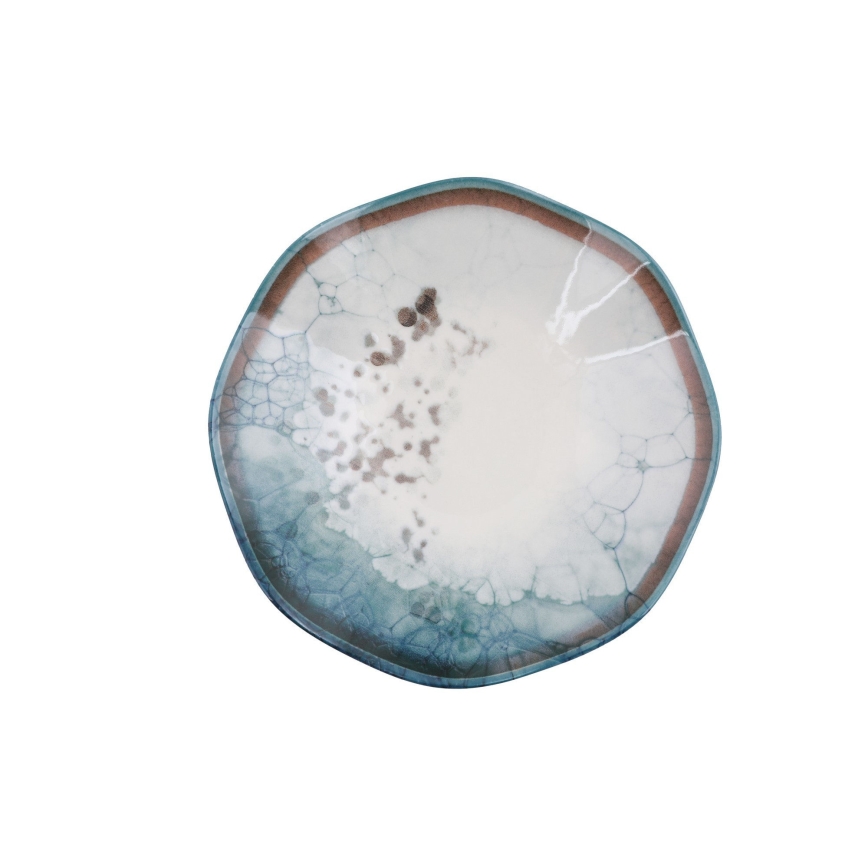 24-dielna jedálenská súprava, modrá, porcelán