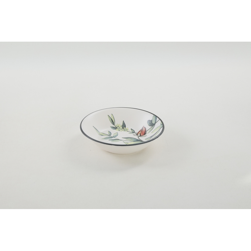 24-dielna pestrofarebná jedálenská súprava z kameniny