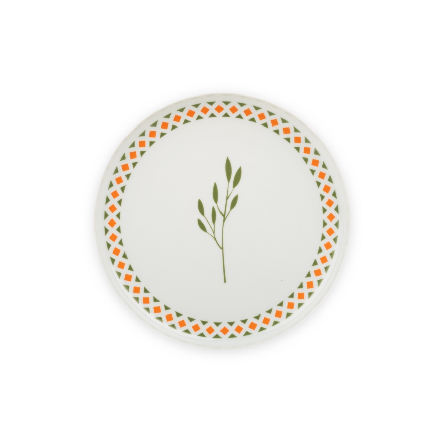 24-dielna pestrofarebná jedálenská súprava z porcelánu