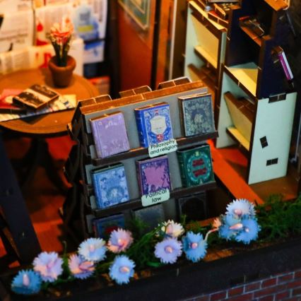 2Kids Toys - 3D skladačka LED Zarážka na knihy Kníhkupectvo duša 2xAAA