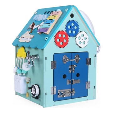 2Kids Toys - Activity board domček modrá