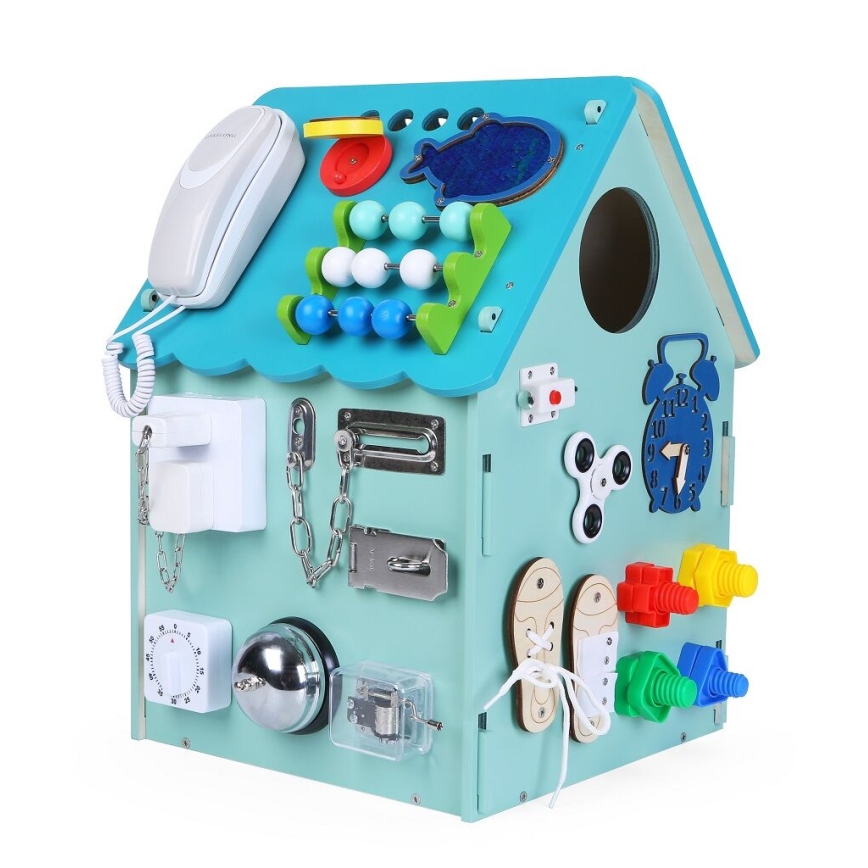 2Kids Toys - Activity board domček modrá