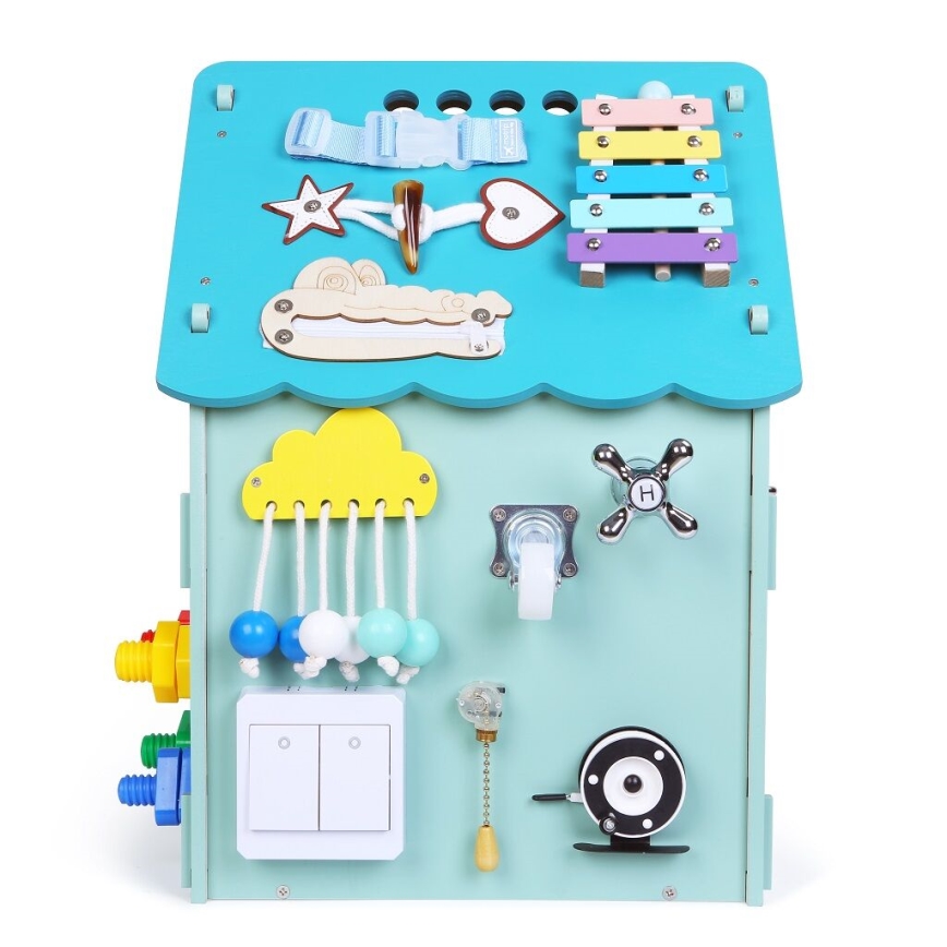 2Kids Toys - Activity board domček modrá