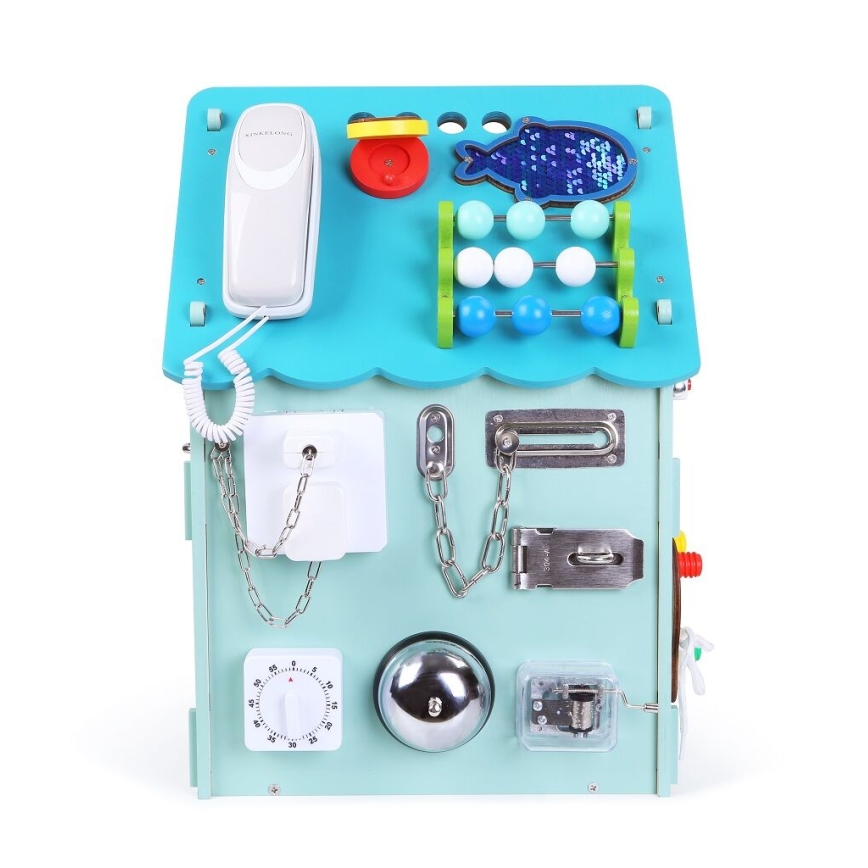 2Kids Toys - Activity board domček modrá