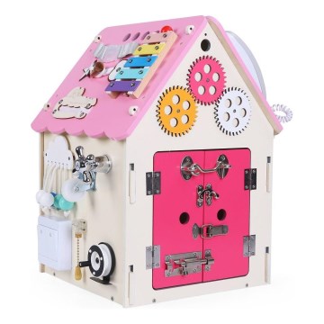 2Kids Toys - Activity board domček ružová