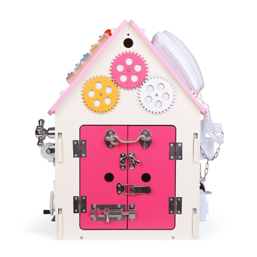 2Kids Toys - Activity board domček ružová