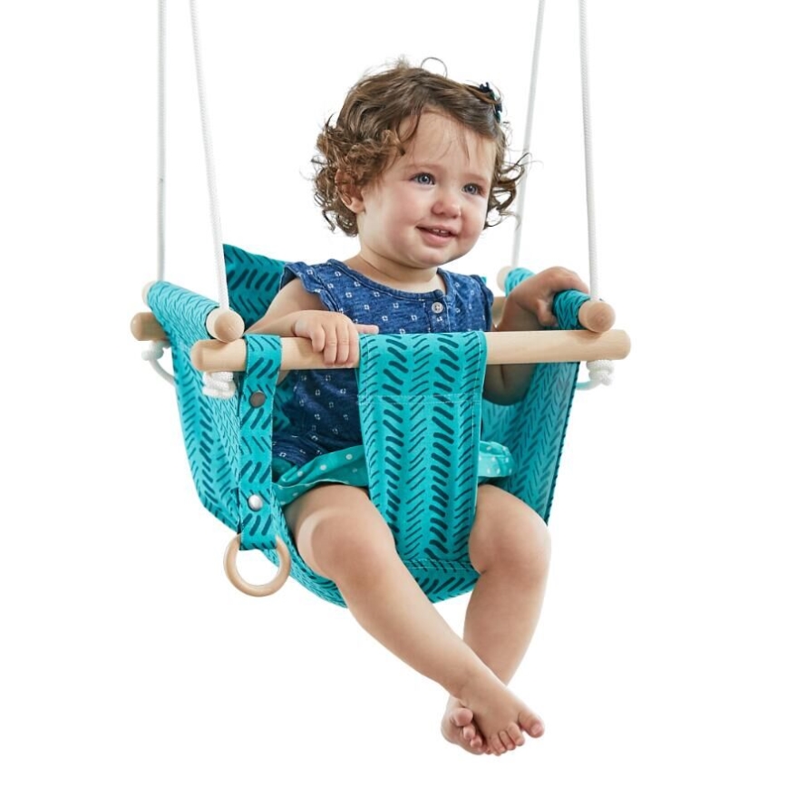 2Kids Toys - Detská textilná hojdačka tyrkysová