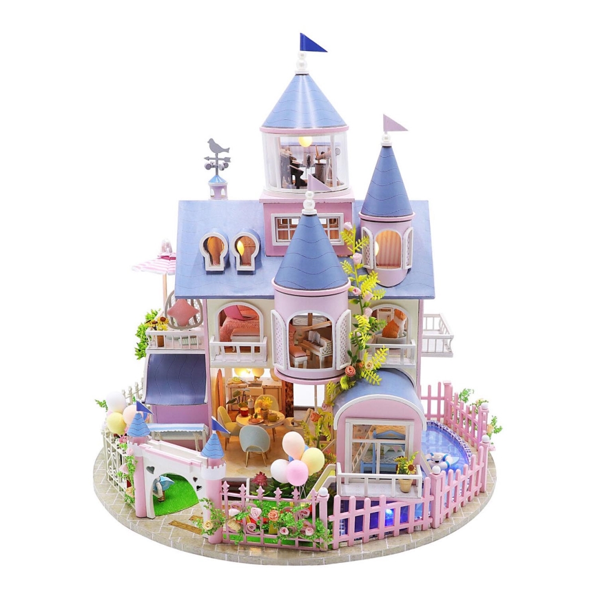 2Kids Toys - Detský domček Rozprávkový zámok 2xAAA