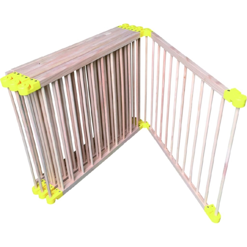 2Kids Toys - Detská drevená ohrádka XXL 210x210 cm béžová