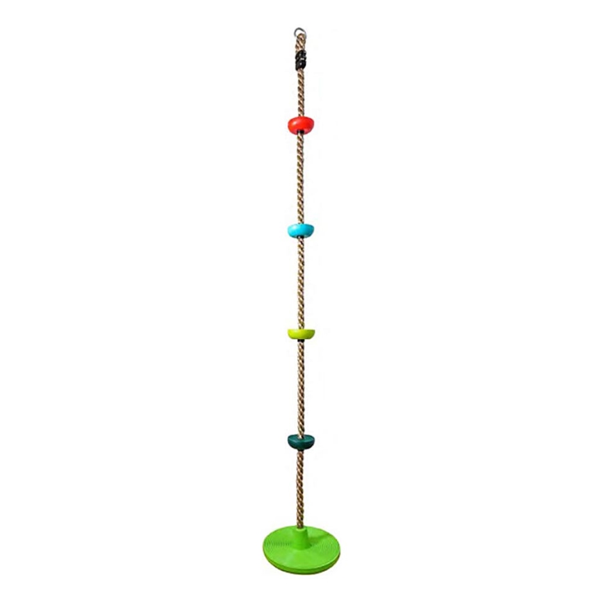 2Kids Toys - Detské šplhacie lano s diskami mix farieb