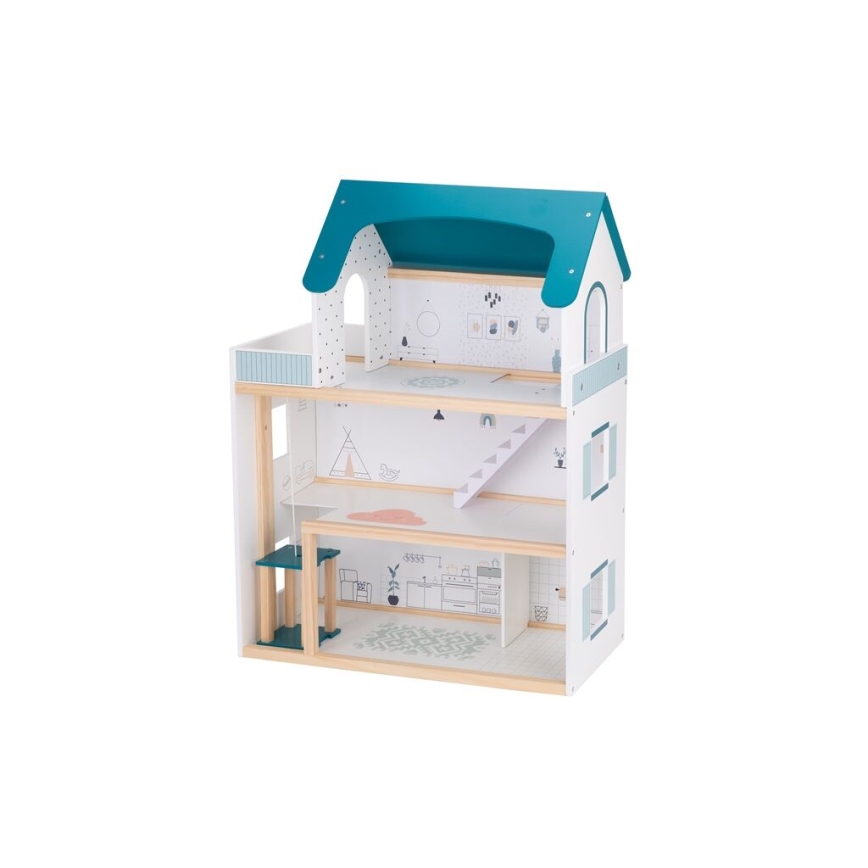 2Kids Toys - Drevený domček pre bábiky Barbora