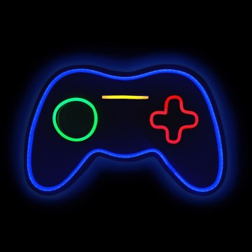 2Kids Toys - LED Neónová nástenná dekorácia LED/5W/USB gamepad
