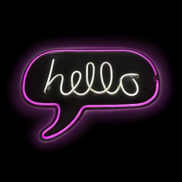 2Kids Toys - LED Neónová nástenná dekorácia LED/5W/USB hello