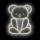 2Kids Toys - LED Neónová nástenná dekorácia LED/5W/USB koala