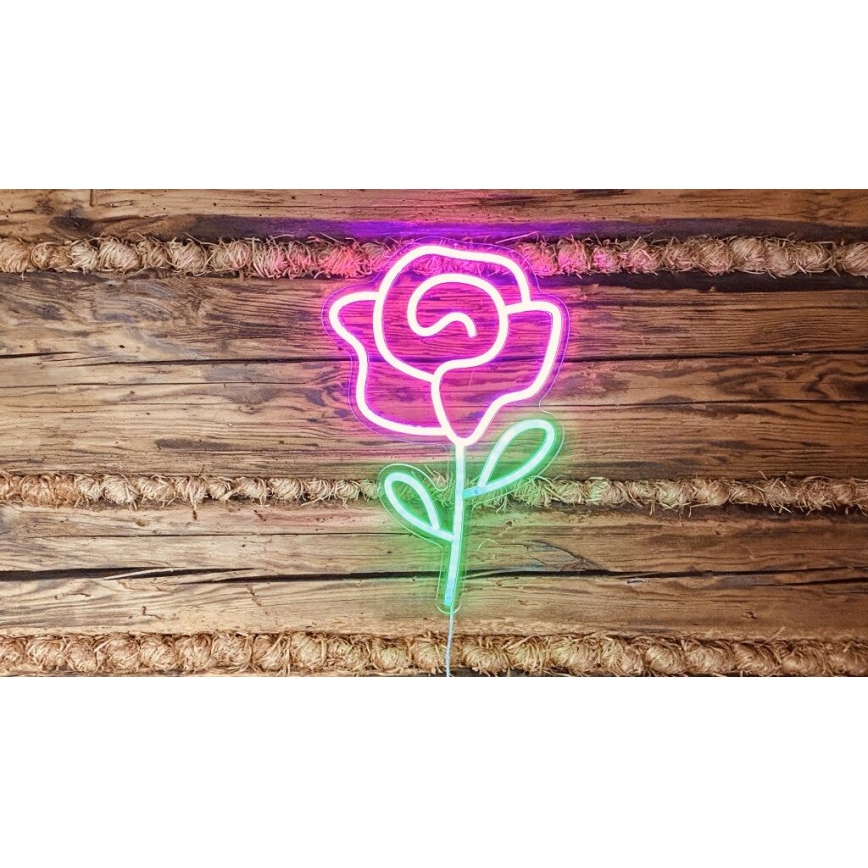 2Kids Toys - LED Neónová nástenná dekorácia LED/5W/USB ruža