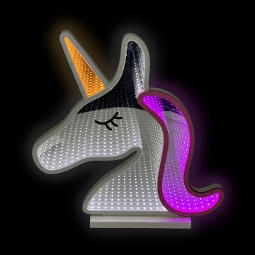 2Kids Toys - LED Neónová stolná dekorácia LED/5W/USB jednorožec