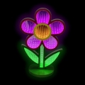 2Kids Toys - LED Neónová stolná dekorácia LED/5W/USB kvet