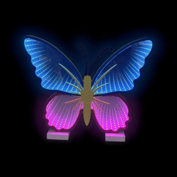 2Kids Toys - LED Neónova stolná dekorácia LED/5W/USB motýľ