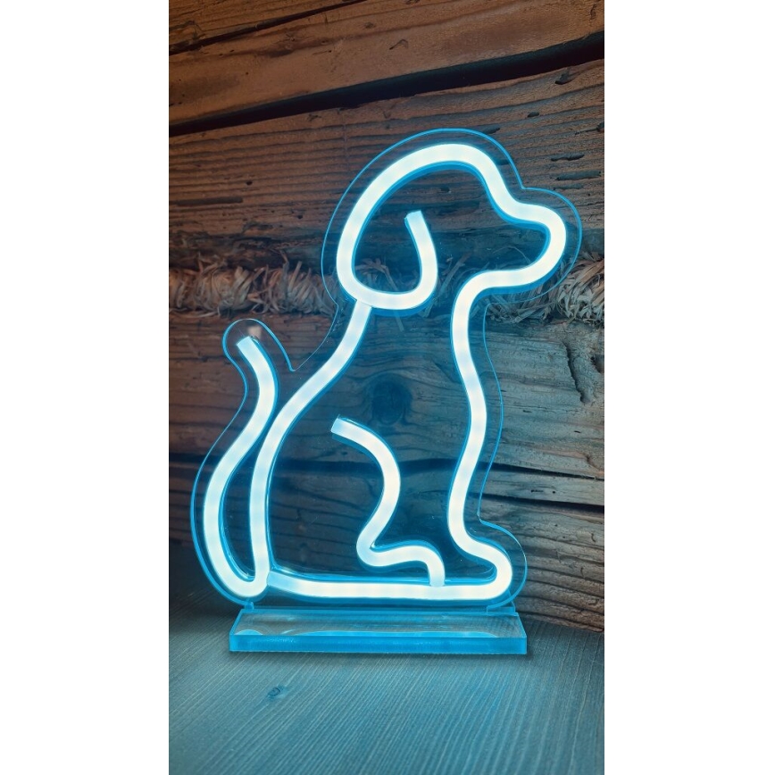 2Kids Toys - LED Neónová stolná dekorácia LED/5W/USB pes