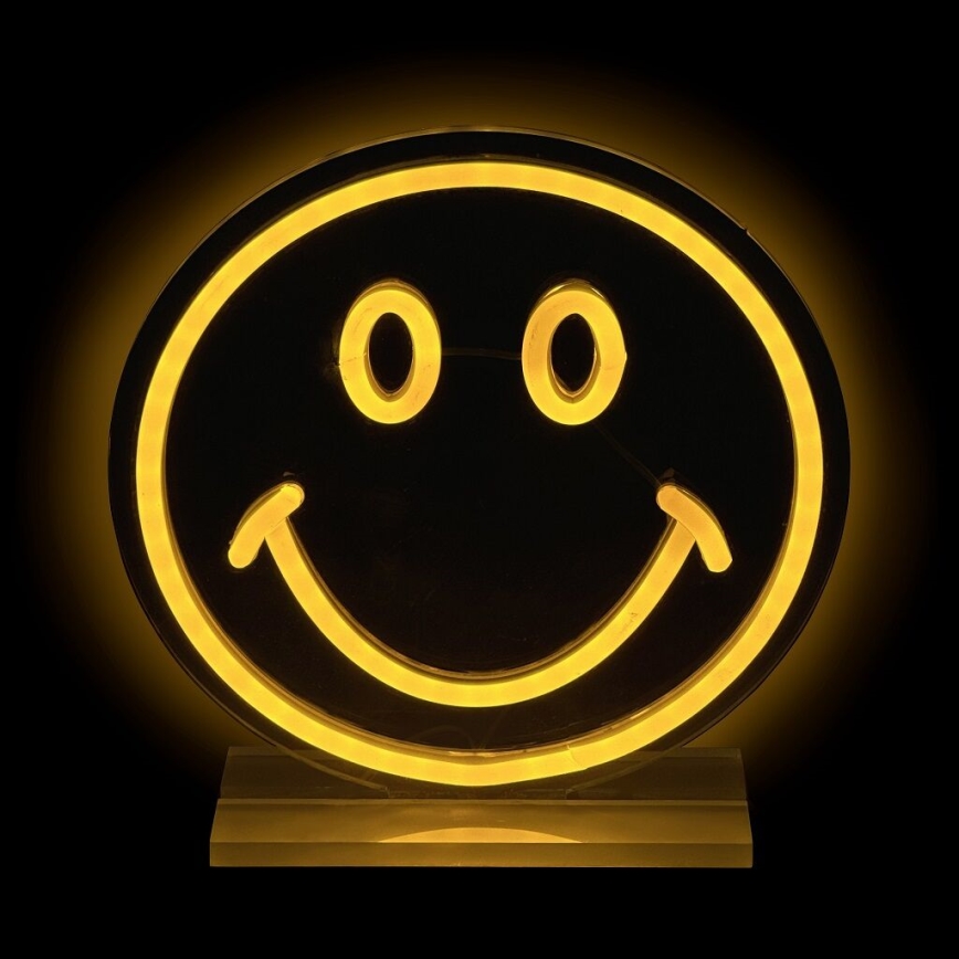 2Kids Toys - LED Neónova stolná dekorácia LED/5W/USB smajlík